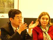 在仏日本大使館の山田文比古公使の講演